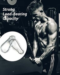10/30PCS Stainles Steel Carabiner Spring Snap Hooks Heavy Duty Keychain Clip NEW