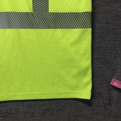 Carhartt Shirt Mens LT Yellow Hi Vis Reflective Pocket Safety Workwear Tee