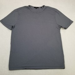 Vince Men’s Crew Neck Solid Short Sleeve Tee Size Medium Gray USA Made Classic