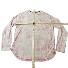 Hollister Must Have Collection Mens L Long Sleeve Crew Neck T Shirt Pink Tie Dye