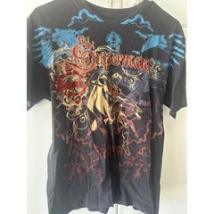Superman DC Comics Metropolis Graphic T-Shirt Black Red Foil Small 2009 s09