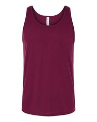 🔥 BELLA + CANVAS Jersey Tank Top Shirt Ring-spun Cotton 3480 Maroon 2XL