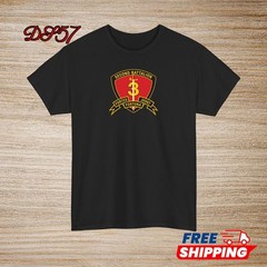 2nd Battalion 3rd Marine Regiment USMC Logo T-Shirt S to 5XL Made In USA