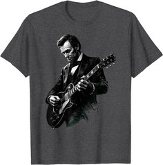 Abraham Lincoln Abe Lincoln Playing Guitar Retro Vintage T-Shirt