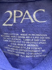 Tupac 29598 Men’s Purple “Me Against The World” Graphic Tee On 2Pac Label Sz L