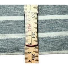 Peter Millar Collection Mens M Grey White Striped Cotton Blend Crew Neck T-Shirt