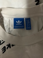Adidas Originals Multi-Language All Over Print T-Shirt White Size M