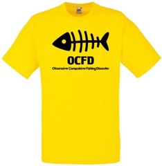 Fishing OCFD Fishing Disorder Humour Novelty T Shirt Various Colours And Sizes