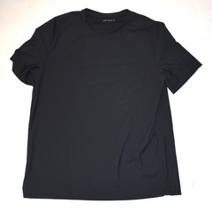 Jacques NY Men’s Size L Gray Ribbed Performance T Shirt Polyamide Blend