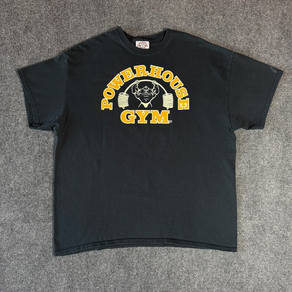 VINTAGE 90’s MADE IN USA POWER HOUSE GYM LIFTING GRAPHIC T-SHIRT / XXL