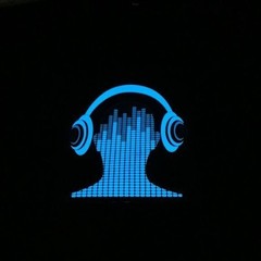 Blue Headphones EL Flashing Sound Activated LED Light Up T-Shirt Size Large