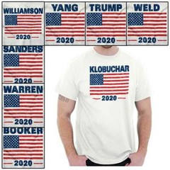 Election American Campaign Booker 2020 Gift Adult Short Sleeve Crewneck Tee