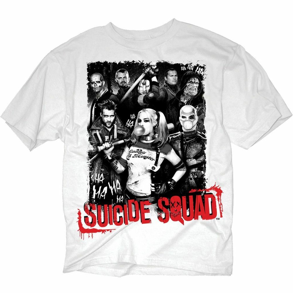 Unisex DC Universe Suicide Squad Movie Supervillain Group Halloween Graphic Tee