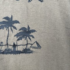 Vintage 80s Exercise Bright Star T-Shirt Military Brown Size M Made in USA