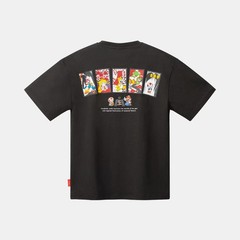 New Nintendo Mario Hanafuda TShirt XL Black Print Rare Japan limited *USA Seller