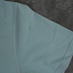 BYLT Drop Cut Lux Tee Mens Medium Light Blue Short Sleeve Curved Hem Comfort