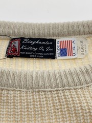 Other Brands Knit Sweater (Thick) XL Wool BEG Solid Color