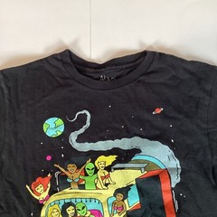 A Lab Mens T Shirt Size S Small Short Sleeve Black Hippie Alien Bikinis Space