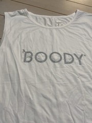 Mens Boody Tank Top Shirt Organic Eco Bamboo White Size Medium Workout Exercise