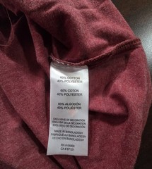 Men’s Lee crew neck t-shirt In Biking Red Size XLarge