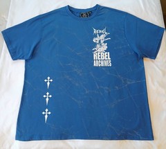 Rebel Vengeance Shirt 4XL Mens Blue All Over Print *Fits 3XL