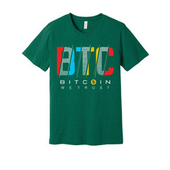 Bitcoin We Trust Graphic T Shirt Unisex Apparel Featured Crypto Currency Tee For