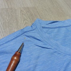 GREYSON Mens M MEDIUM GUIDE SPORT T SHIRT=BAREBONE=PERFORMANCE GOLF TEE BLUE