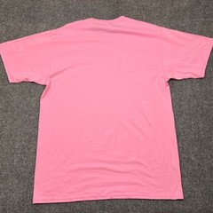 Port & Company Big India Flag Spell Out T Shirt Adult Large Pink Tee