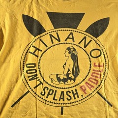 Hinano Shirt Mens 2XL Yellow Dont Splash Paddle Paddler Hawaiian Graphic Tee
