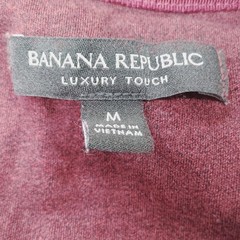 Banana Republic Shirt Mens Medium Red Long Sleeve Luxury Touch Crewneck Tee