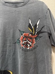 Valabasas Tattoo Shop Graphic Print T Shirt Men’s L 90’s Y2K