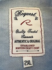 Request Jeans Shirt For Men Size: 2XL Color: Blue