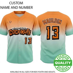 2026 Loco Beach Coconuts #13 Special Baseball Jersey 3D AOP Custom 1V1196