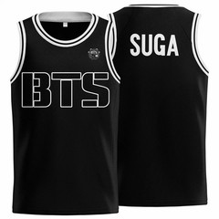Special BTS Men and Women Black Basketball S-5XL Jersey TT1183