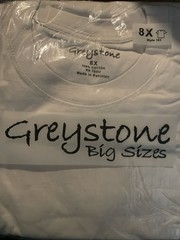 Greystone Big Sizes 10X White Tshirt