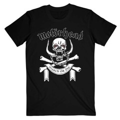 Motorhead – March Or Die with Lyrics backprint – Black t-shirt