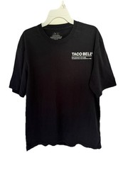 Taco Bell Employee Tee Size M Crew Live Mas Black T-Shirt uniform
