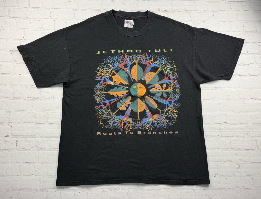 Jethro Tull 1996 Vintage Roots To Branches Tour T Shirt XL