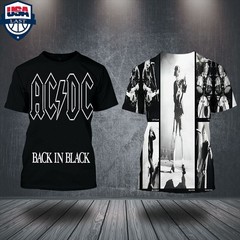 AC DC Back in Black Album All Over Print Shirt HN1090