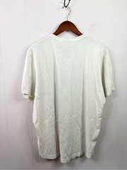Buck Mason white sand slub curved hem tee shirt size Xl new flaw
