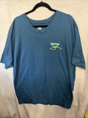 Panama Jack T-shirt 2X Cotton Blend Heavy Weight Unisex Oversized Blue