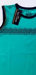 Men’s cotton sleeveless t shirt,Italian style,modern,slim fit,stretch M…..A6.