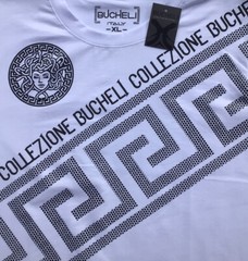Men’s Bucheli T Shirt,Soft Cotton,Stretch,Italian Style L XL…E6.B