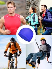 6 Pcs Cooling Skull Cap Sweat Wicking Cap Hard Hat Liner for Sports Cycling