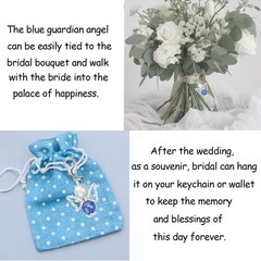 MKISHINE Something Blue for Bride to Be on Wedding Gifts Bridal Angel Bouquet…