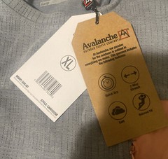 Avalanche Outdoor Supply Axel T-shirt Zipper Chest Pocket Grey Mens Size XL