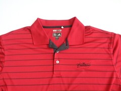 Adidas Climacool Shirt Men’s XL Red with Black Stripes Budweiser Logo