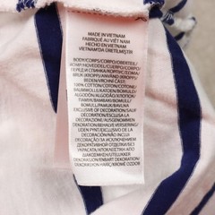 Polo Ralph Lauren Shirt Mens XL White Navy Striped Custom Slim Fit Tee Logo