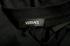 Versace Men’s Black Gold Medusa Embroidery Short Sleeve T-Shirt US 2XL IT 56