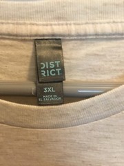 District DT142 Mens Short Sleeve Crew Neck T-Shirt 3XL